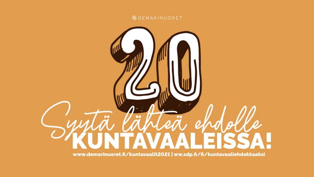 20 syytä lähteä ehdolle kuntavaaleissa!