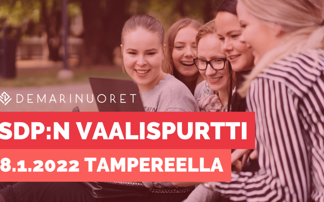 SDP:n vaalispurtti 8.1.2022 Tampereella