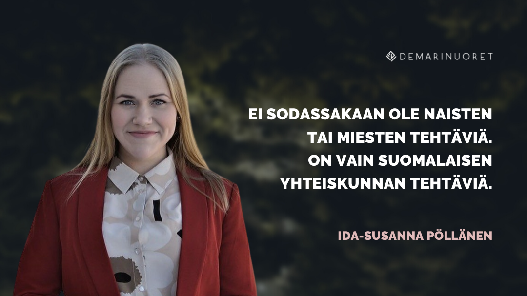 Ida-Susanna Pöllänen: Velvollisuuden maamme puolustamiselle ei tule perustua sukupuoleen