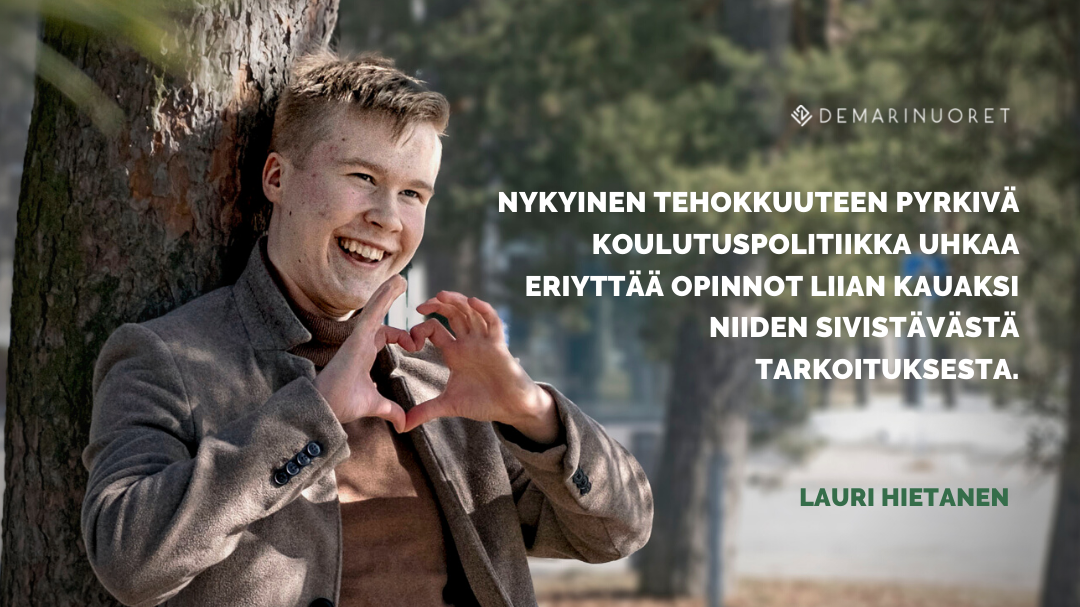 Lauri Hietanen: Koulutuspolitiikka pelastaa huomisen haasteilta