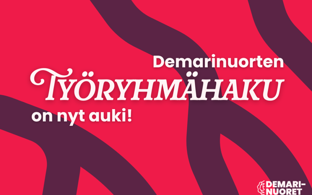 Hae mukaan Demarinuorten työryhmiin!