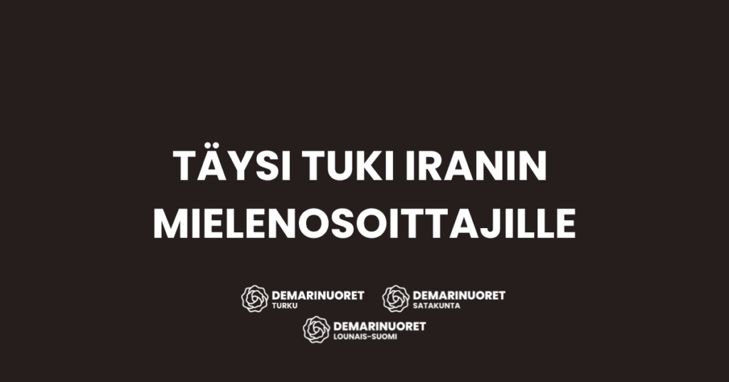 Täysi Tuki Iranin mielenosoittajille